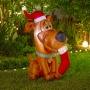 INFLABLE NAVIDEÑO SCOOBY DOO 1.07 M CON LUZ