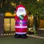 INFLABLE SANTA CON ORNAMENTO 1.98M