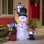 INFLABEL ESCENA MONO DE NIEVE Y PINGUINOS 1.8M