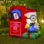 INFLABLE NAVIDEÑO MINIONS Y BUZÓN 1.07 M CON LUZ