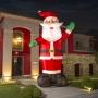 INFLABLE NAVIDEÑO SANTA COLOSAL 6.10 M CON LUZ LED