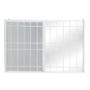 VENTANA CORREDIZA CON PROTECTOR BLANCA 150 X 100 CM (ANCHOXALTO)