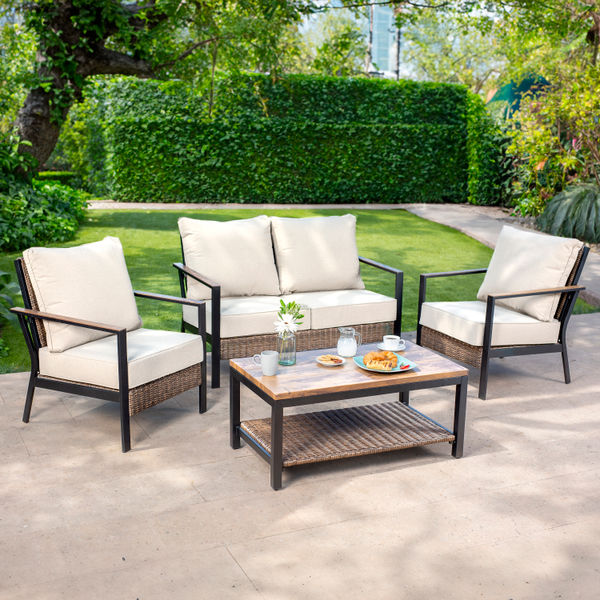 SALA 4 PIEZAS DANBURY METAL CAFÉ