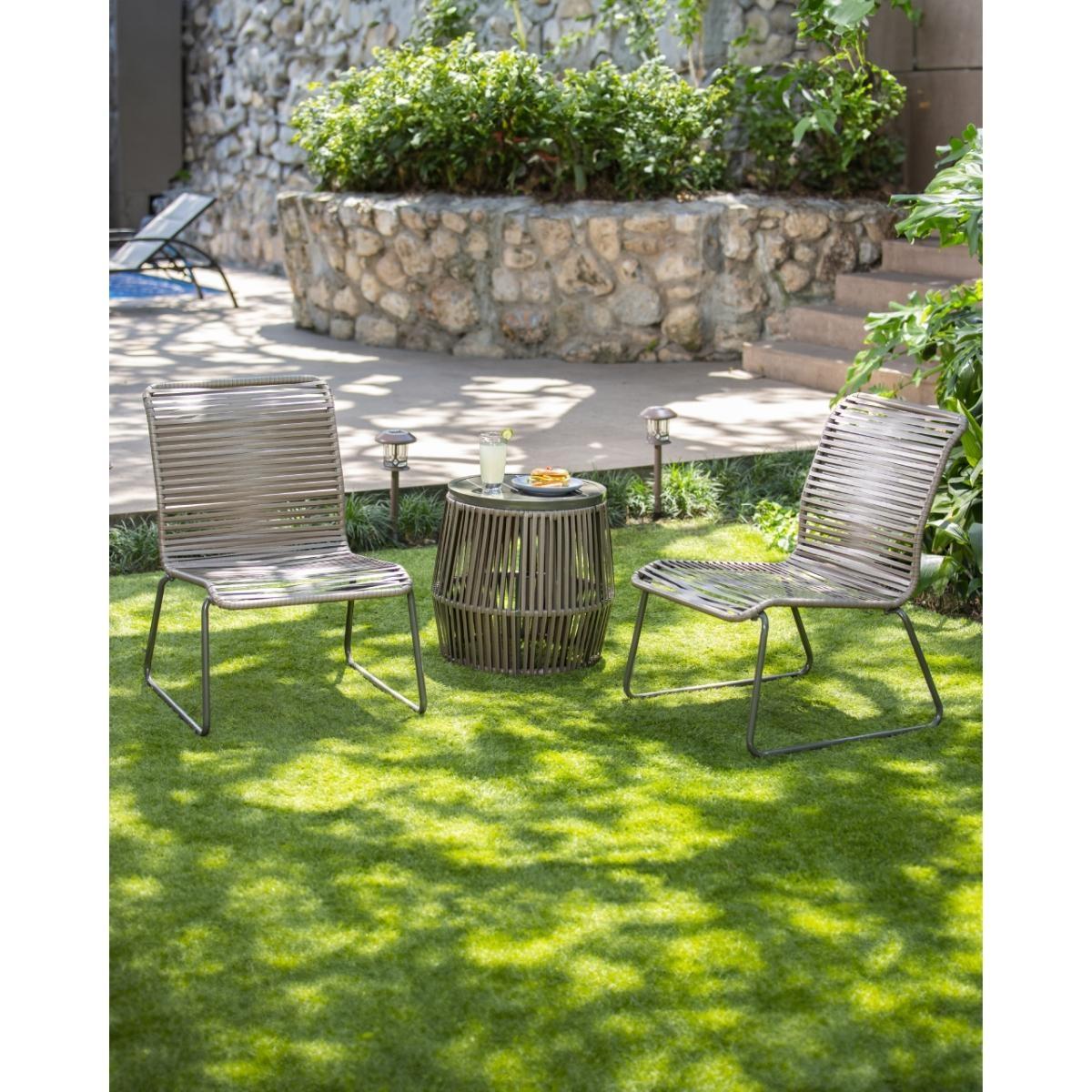 Bistro 3 piezas bovina plástico café