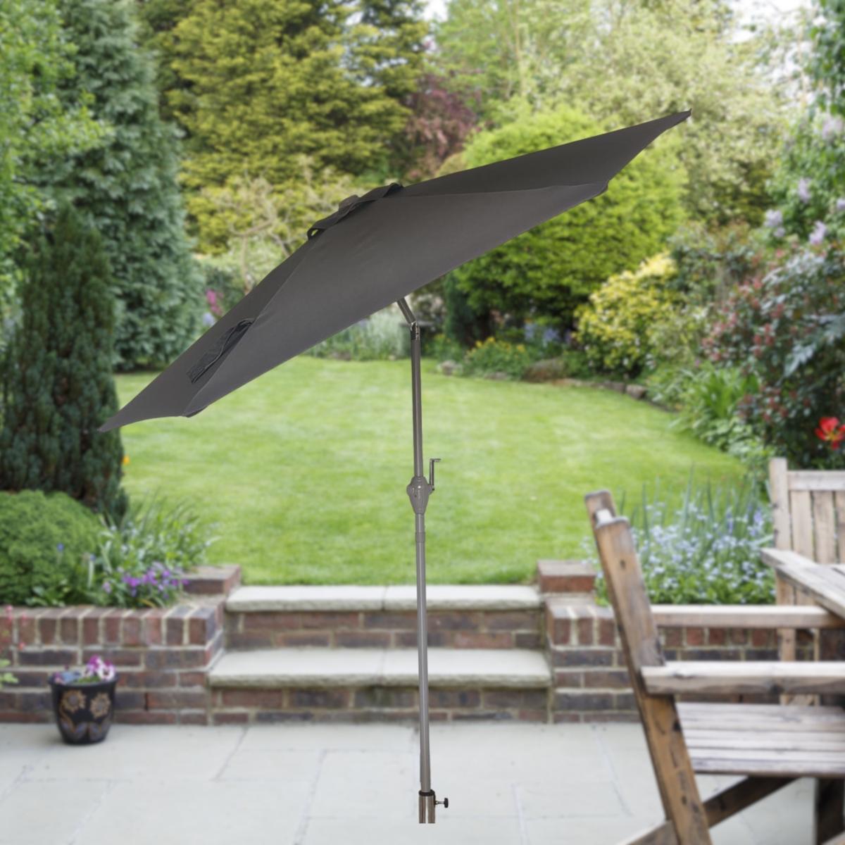 Mercado de flujo de aire ez tilt de 9' paraguas aluminio-gris