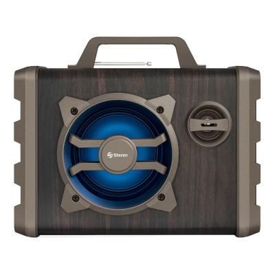 AMPLIFICADOR DE 350 WPMPO BLUETOOTH CON BATERÍA RECARGABLE Y LUZ LED, PORTÁTIL