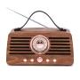 BOCINA BLUETOOTH RETRO CON RADIO FM Y REPRODUCTOR USB/MICROSD
