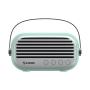 BOCINA BLUETOOTH RETRO CON RADIO FM, AUX Y REPRODUCTOR USB/MICROSD VERDE