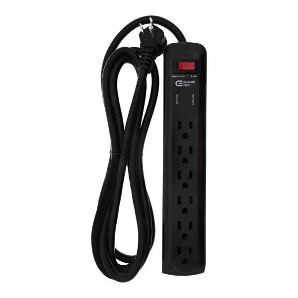 MULTICONTACTO PARA INTERIORES CON SUPRESOR DE PICOS 6 CONTACTOS