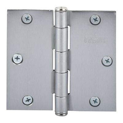 BISAGRA DE CABEZA PLANA 8.89 X 8.89 CM PLATA 2 PIEZAS