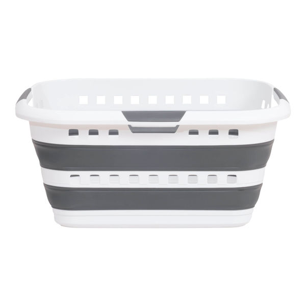 CESTA PLEGABLE DE PLÁSTICO 45 L BLANCO