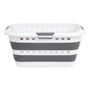 CESTA PLEGABLE DE PLÁSTICO 45 L BLANCO