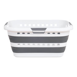 CESTA PLEGABLE DE PLÁSTICO 45 L BLANCO