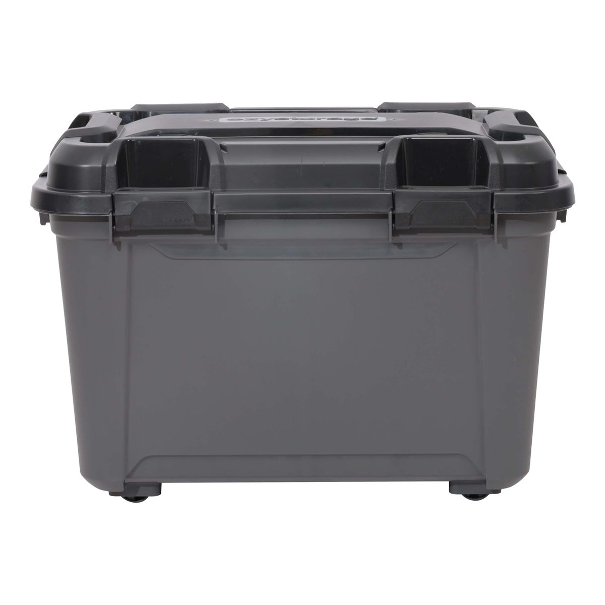 Caja de plástico de 55 l gris