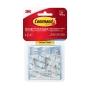 COMMAND GANCHOS TRANSPARENTES, VALUE PACK 6 UNDS, MEDIANO