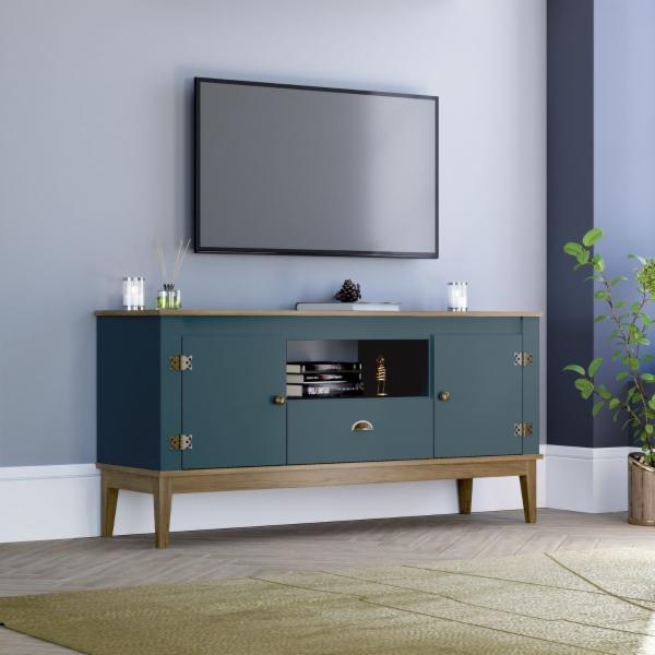 MESA DE TV BERTOLINI MB 1015 AZUL FREIJO