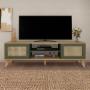 MESA DE TV BERTOLINI CHARLOTTE ROBLE VERDE
