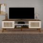 MESA DE TV BERTOLINI CHARLOTTE PINO OFF WHITE