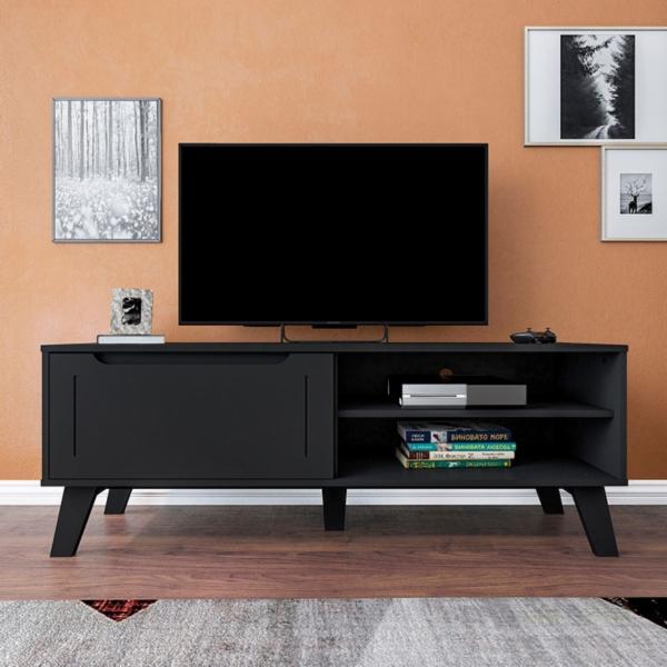 MESA DE TV BERTOLINI LOTUS NEGRO