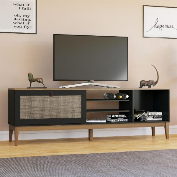 MESA DE TV BERTOLINI MB 1024 NEGRO FREIJO
