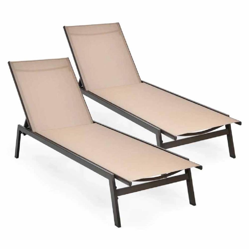 Set camastros de aluminio