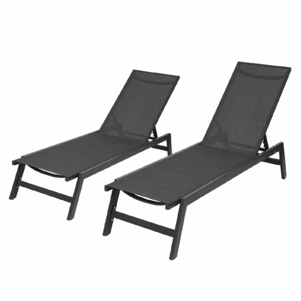 Set camastros de aluminio