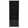 BIBLIOTECA LISA 1.80 CON PUERTAS WENGUE