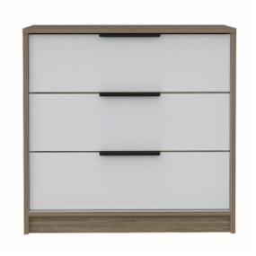COMODA 3 CAJONES KAIA MIEL/BLANCO