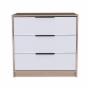 COMODA 3 CAJONES KAIA ROVERE/BLANCO