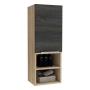 MUEBLE AUXILIAR DE BAÑO MILA MIEL/CENIZA
