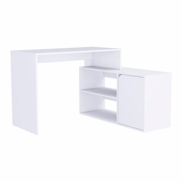 ESCRITORIO ESQUINERO EN L RENNES BLANCO