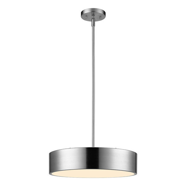 LÁMPARA COLGANTE LED 1.32 M X 40 CM PLATA