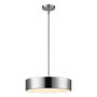 LÁMPARA COLGANTE LED 1.32 M X 40 CM PLATA