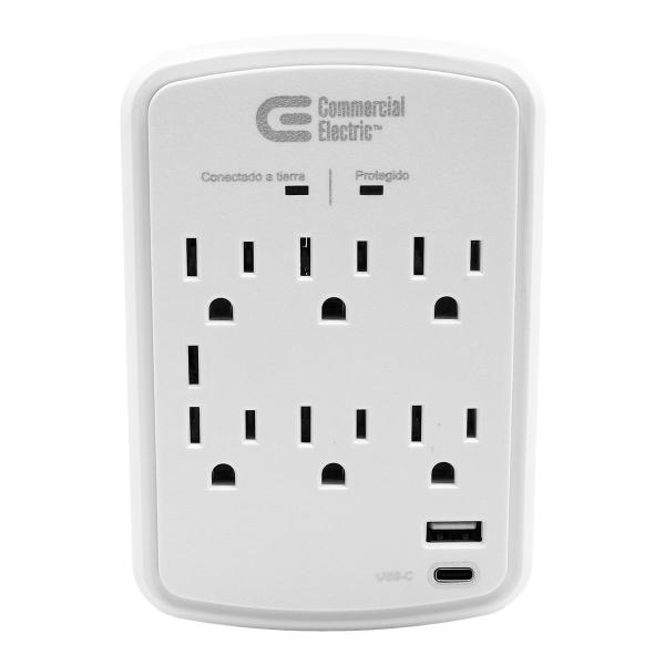 SUPRESOR DE PICOS 6 CONTACTOS 1200 JOULES