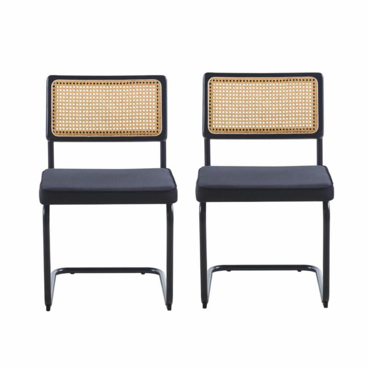 Set 2 sillas de comedor esterilla