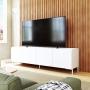 RACK TV 4 PUERTAS BLANCO