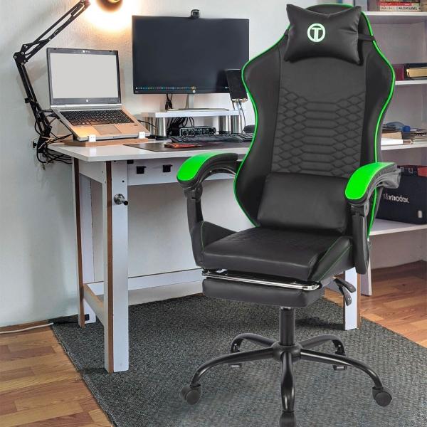 SILLA GAMER TITANO COBRA ELITE VERDE