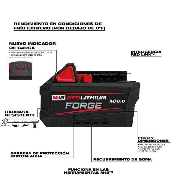 M18 bater a redlithium forge xc6 0 the home depot m xico