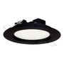 LUMINARIO LUNA 6 FLAT 4" 6W LUZ FRÍA NEGRO