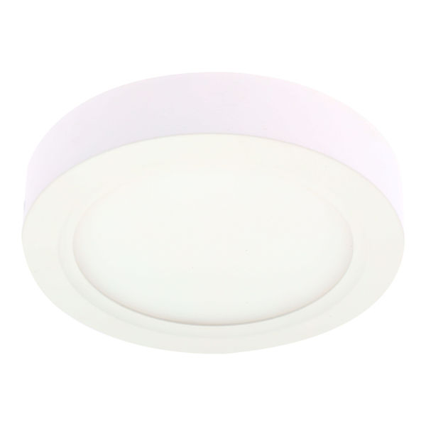 LUMINARIO LUNA 9 FLAT S 6" 9W LUZ CÁLIDA BLANCO