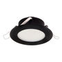 LUMINARIO LUNA 6 4" 6W LUZ FRÍA NEGRO