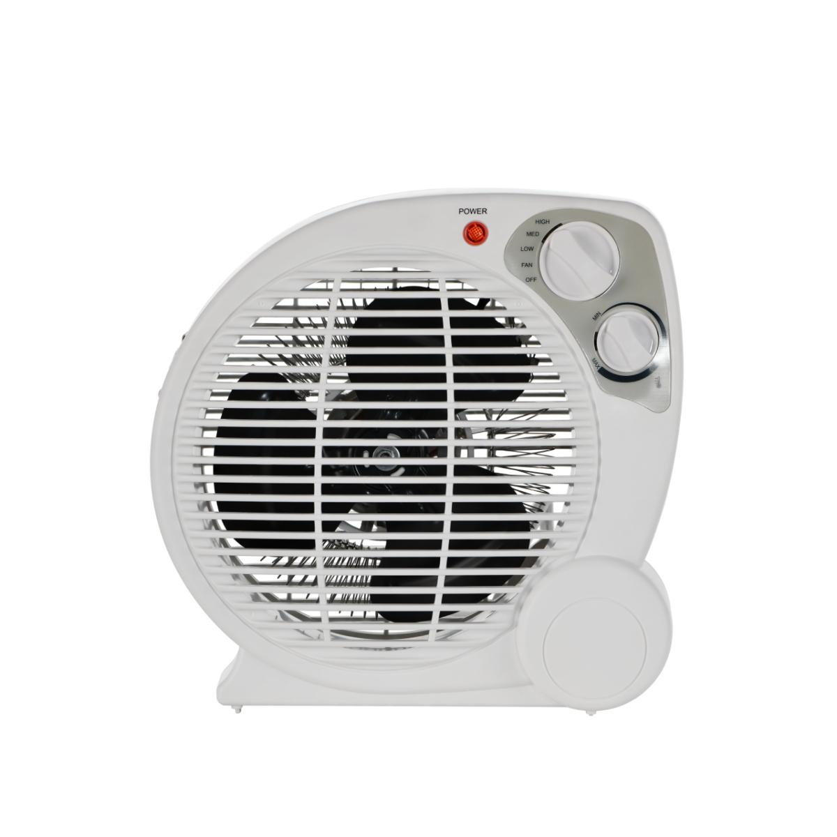 Calefactor eléctrico termoventilador portátil 10 m2 blanco de sobremesa