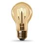 BOMBILLA LED EDISON VINTAGE DE VIDRIO ÁMBAR CON FILAMENTO CURVO BLANCO CÁLIDO
