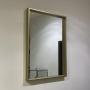 ESPEJO RECTANGULAR CON MARCO DE METAL 40 X 60CM DORADO