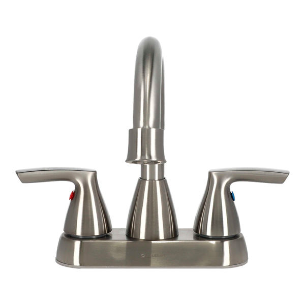 MEZCLADORA PARA BAÑO CENTERSET ARBA 4 PULGADAS NÍQUEL