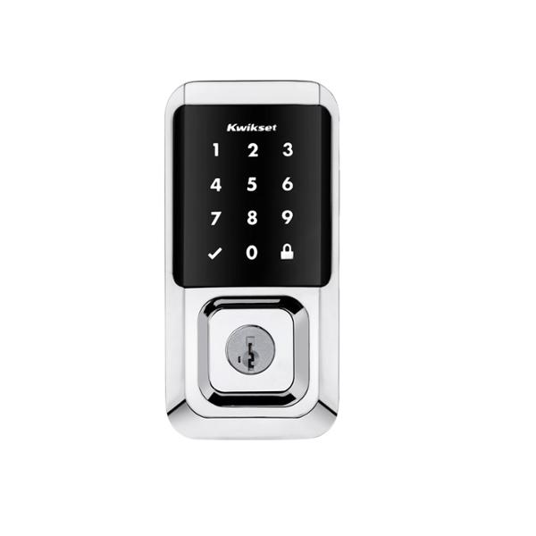 CERROJO ELECTRÓNICO HALO WI-FI REVERSIBLE CROMO PULIDO CON CODIGO Y LLAVE