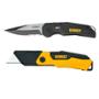 JUEGO DE NAVAJA PLEGABLE Y CUCHILLO CON RESORTE DEWALT 2 PIEZAS