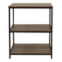 ESTANTE DE 3 NIVELES AGLOMERADO DE MADERA 80 X 60 X 30 CM CAFÉ