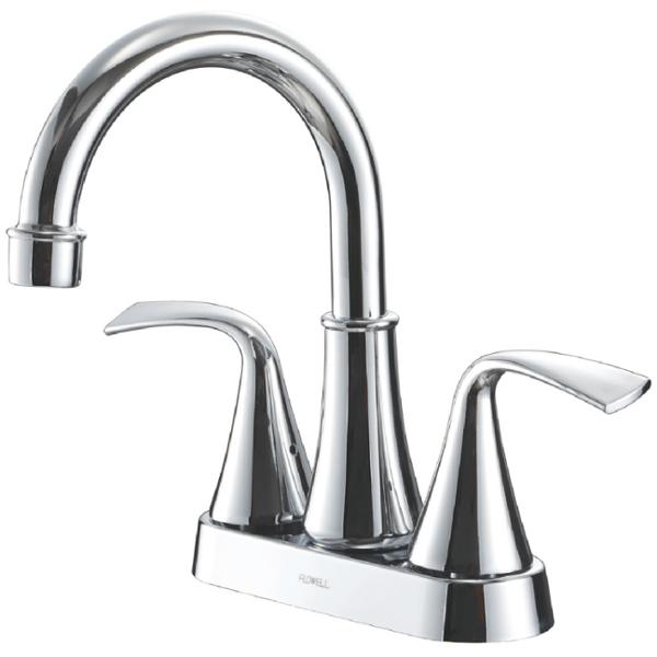 MEZCLADORA PARA BAÑO DUOMANDO 21.3 X 10.2 CM CROMO