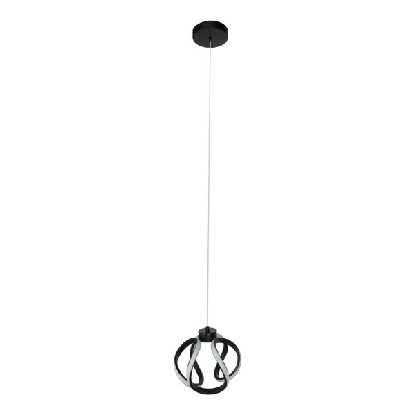 LÁMPARA COLGANTE LED 1.20 M X 24 CM NEGRO